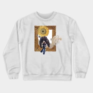 Sunflower sitting on top of the world Crewneck Sweatshirt